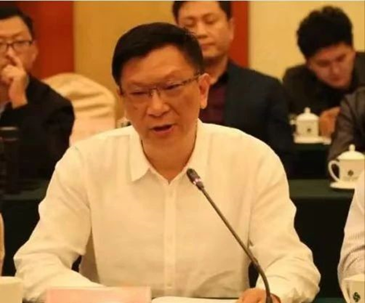 Mr. Zhang Andong, Chairman of Lianzhǎng, speaking at the meeting